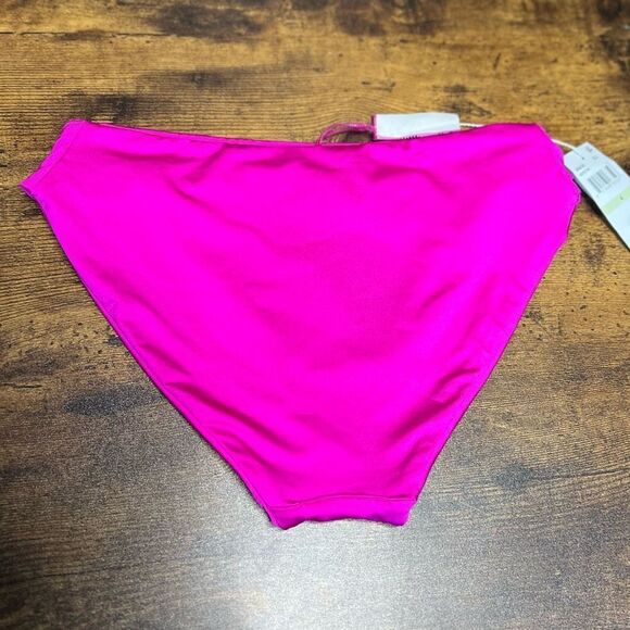 Trina Turk Swim Women's Monaco Shirred Hipster Swim Bottom Hot Pink. Sz 4. NWT - Picture 6 of 9